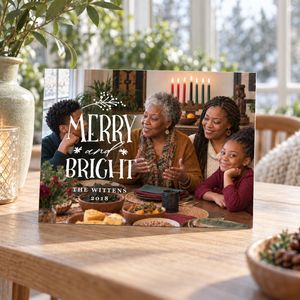 Show details for Holiday CardPrint | Horizontal, 4 Photos