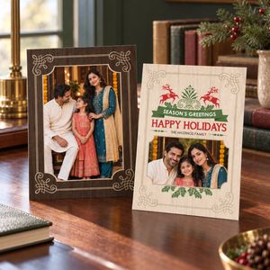 Show details for Holiday CardPrint | Vertical, 1-2 Photos
