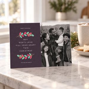 Show details for Holiday CardPrint | Horizontal, 3 Photos