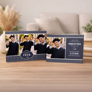 Show details for Graduate CardPrint | Horizontal, 4 Photos