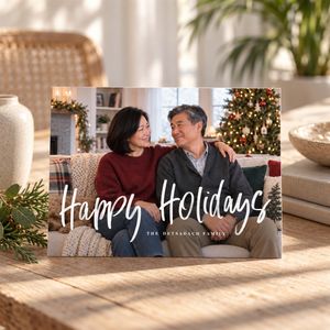 Show details for Holiday CardPrint | Horizontal, 4 Photos
