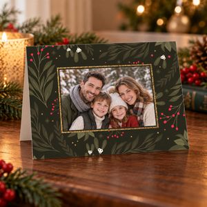 Show details for Holiday CardPrint | Horizontal, 4 Photos