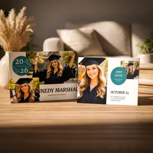Show details for Graduate CardPrint | Horizontal, 4 Photos