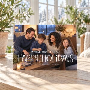 Show details for Holiday CardPrint | Horizontal, 3 Photos