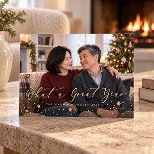 Show details for Holiday CardPrint | Horizontal, 4 Photos