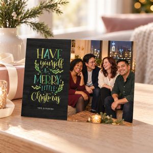 Show details for Holiday CardPrint | Horizontal, 4 Photos