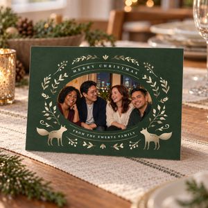 Show details for Holiday CardPrint | Horizontal, 4 Photos