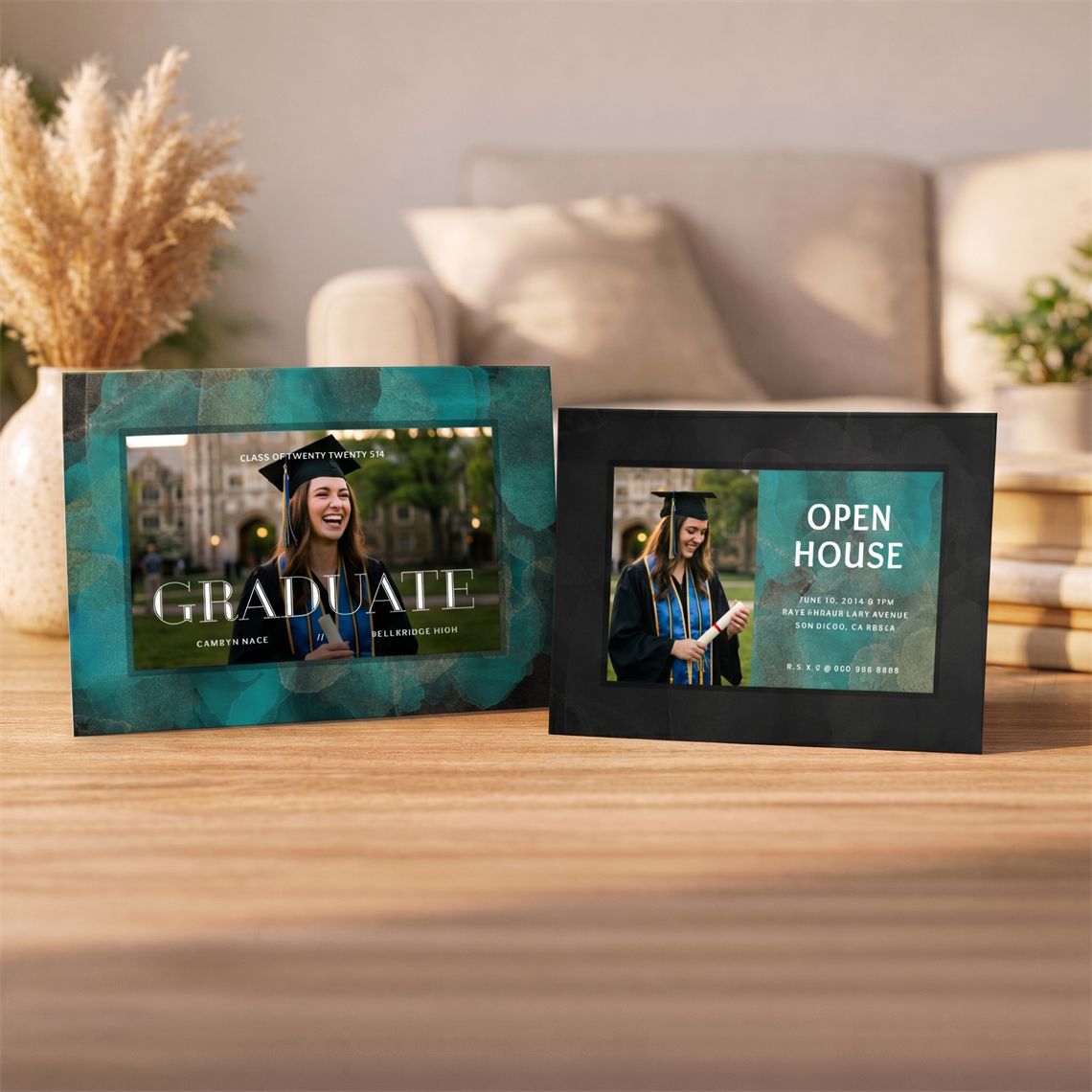 Show details for Graduate CardPrint | Horizontal, 1-2 Photos