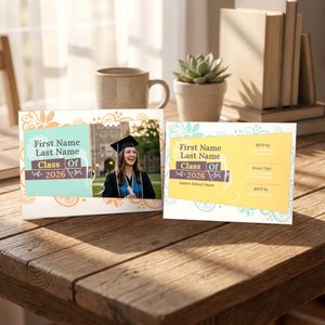 Show details for Graduate CardPrint | Horizontal, 1-2 Photos