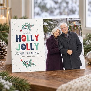 Show details for Holiday CardPrint | Horizontal, 4 Photos