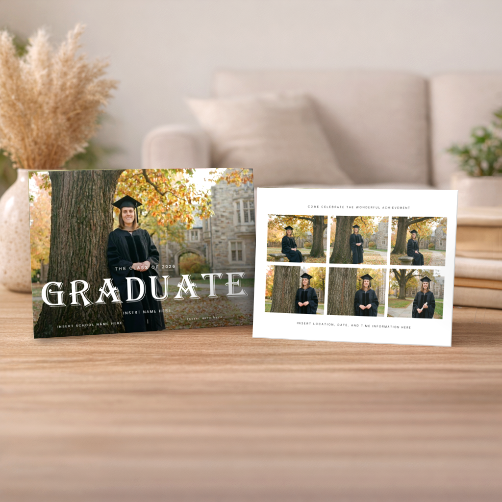 Show details for Graduate CardPrint | Horizontal, 7+ photos
